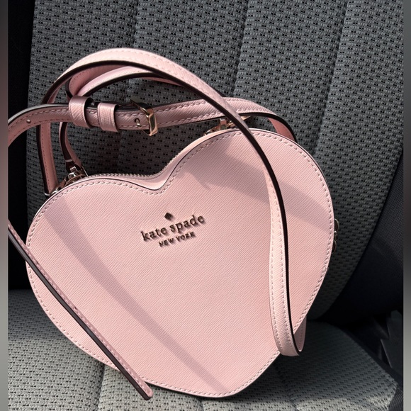 Kate Spade Love Shack Heart Pink Crossbody - Picture 3 of 10